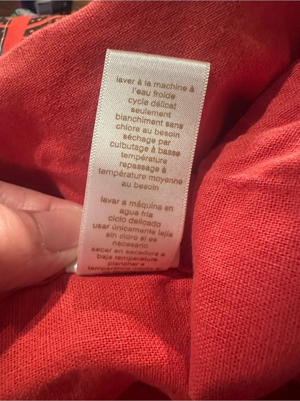 West Elm Orange Linen Throw Pillow Cover